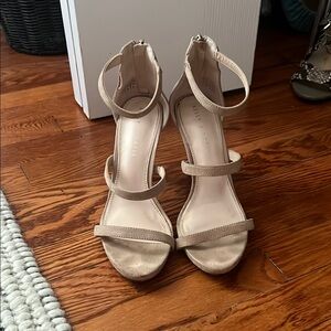 Beige Strappy Heels
